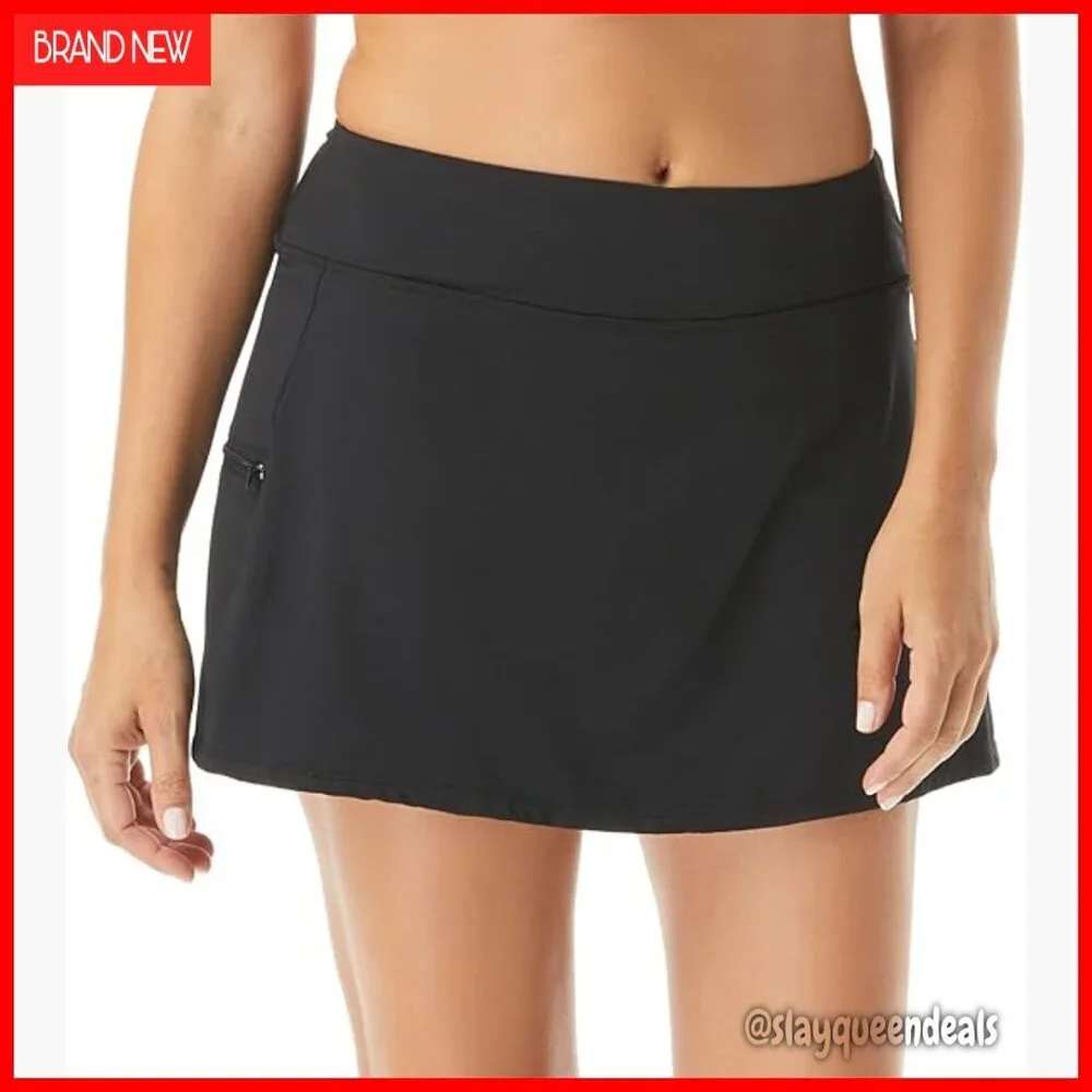 UPF50 Swim Skort for Women - Multi-Sport Skirt with Zippered Pocket